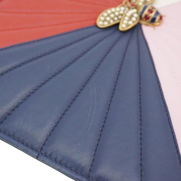 Gucci  Queen Margaret Bee Zip Pouch Multicolor 476077 - Picture 9 of 16